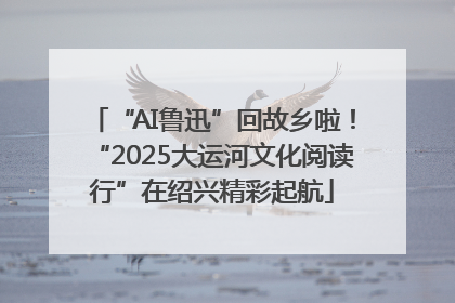 “AI鲁迅”回故乡啦！“2025大运河文化阅读行”在绍兴精彩起航